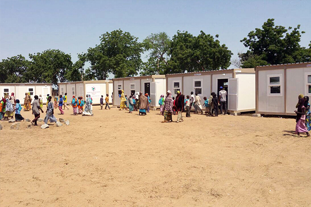 Модульный городок для беженцев